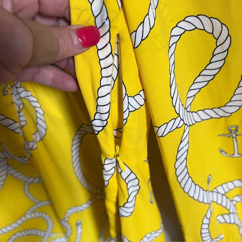 Cabi Yellow Nautical Reef Knot Blouse Top Small . #5707 - Picture 4 of 9